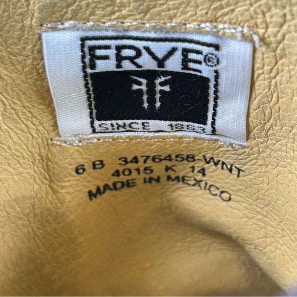 Frye Melissa Button Zip Up Short Ankle Bootie Brown Leather Shoe Womens Size 6 B - Picture 7 of 11